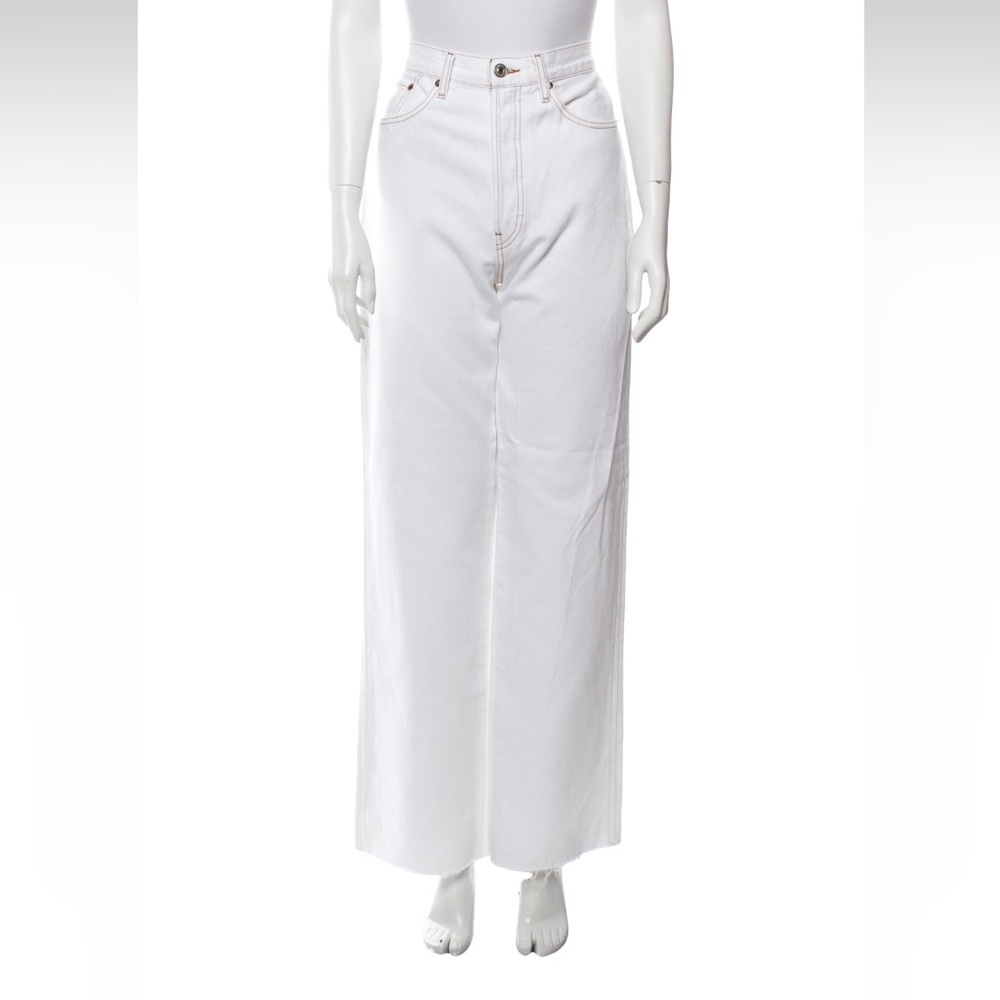 White ReDone x Solid and Striped Jeans